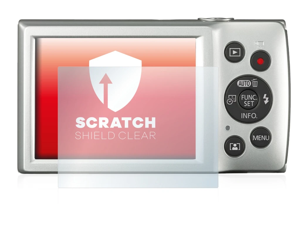 Image of the device Canon Digital Ixus 185 with a wide variety of screen protectors.