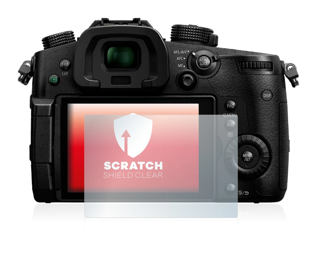 Image of the device Panasonic Lumix DC-GH5 with a wide variety of screen protectors.