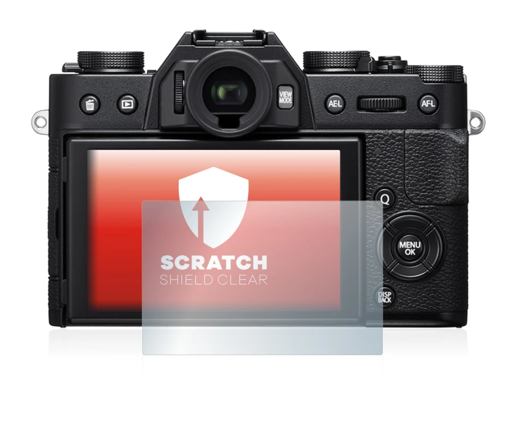 Image of the device Fujifilm X-T20 with a wide variety of screen protectors.