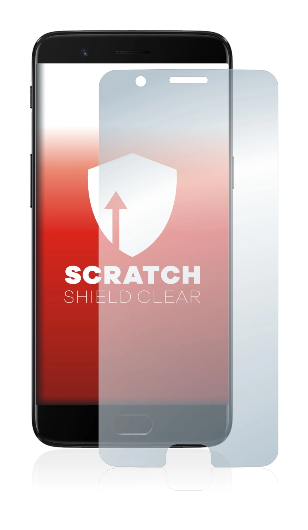 Image of the device OnePlus 5 with a wide variety of screen protectors.