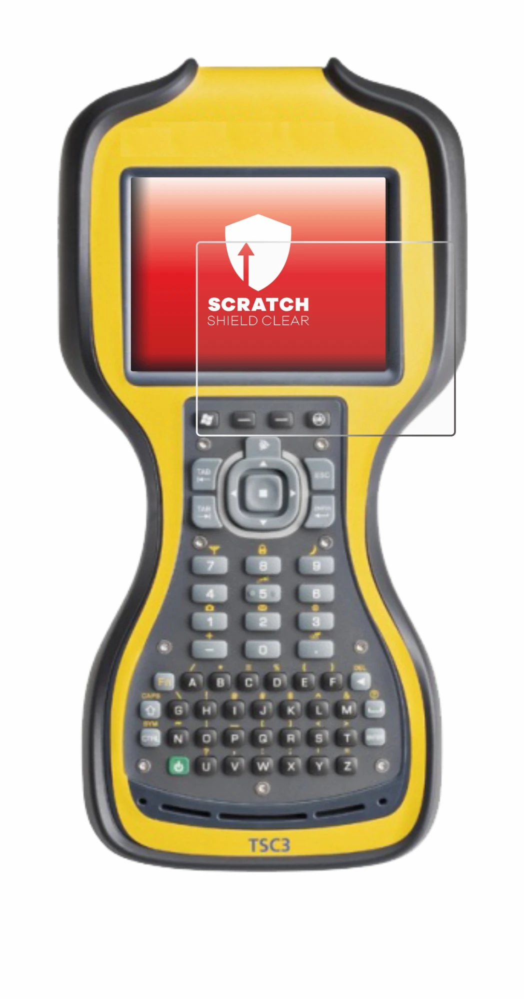 Image of the device Trimble TSC3 with a wide variety of screen protectors.