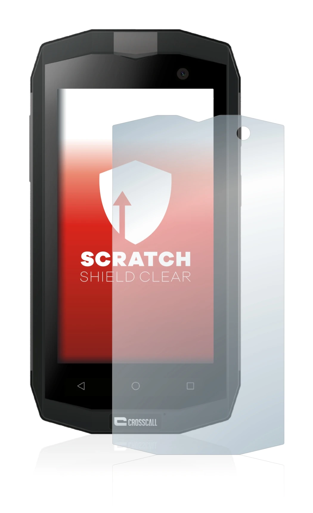 Image of the device Crosscall Trekker M1 with a wide variety of screen protectors.
