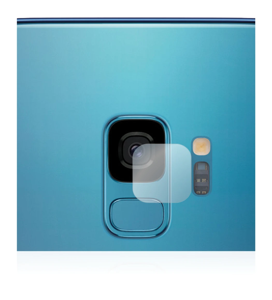 Image of the device Samsung Galaxy S9 (ONLY Camera Lens) with a wide variety of screen protectors.