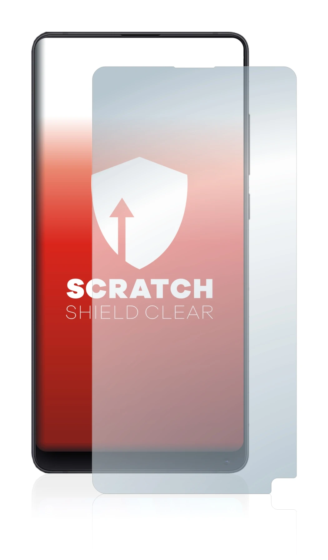 Image of the device Xiaomi Mi Mix 2S with a wide variety of screen protectors.