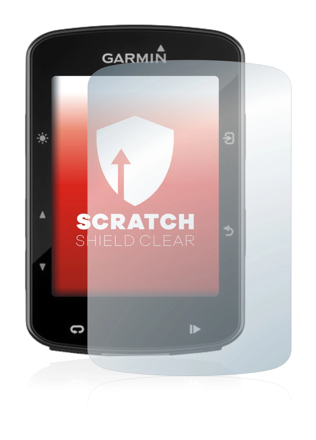 Image of the device Garmin Edge 520 Plus with a wide variety of screen protectors.