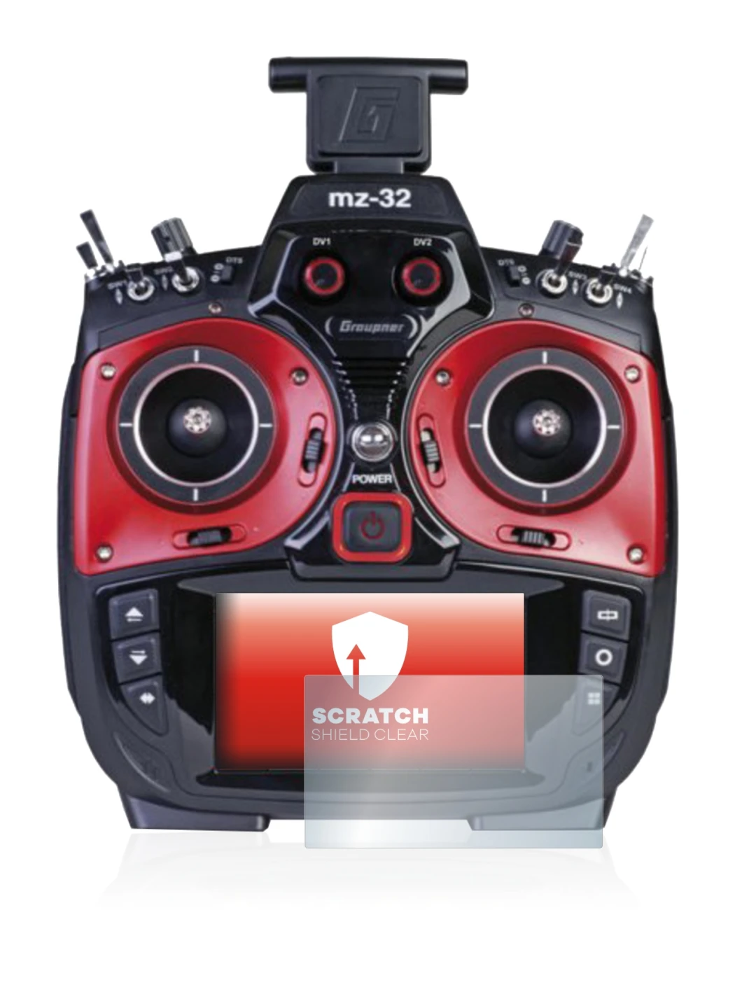 Image of the device Graupner MZ-32 (3.Gen) with a wide variety of screen protectors.