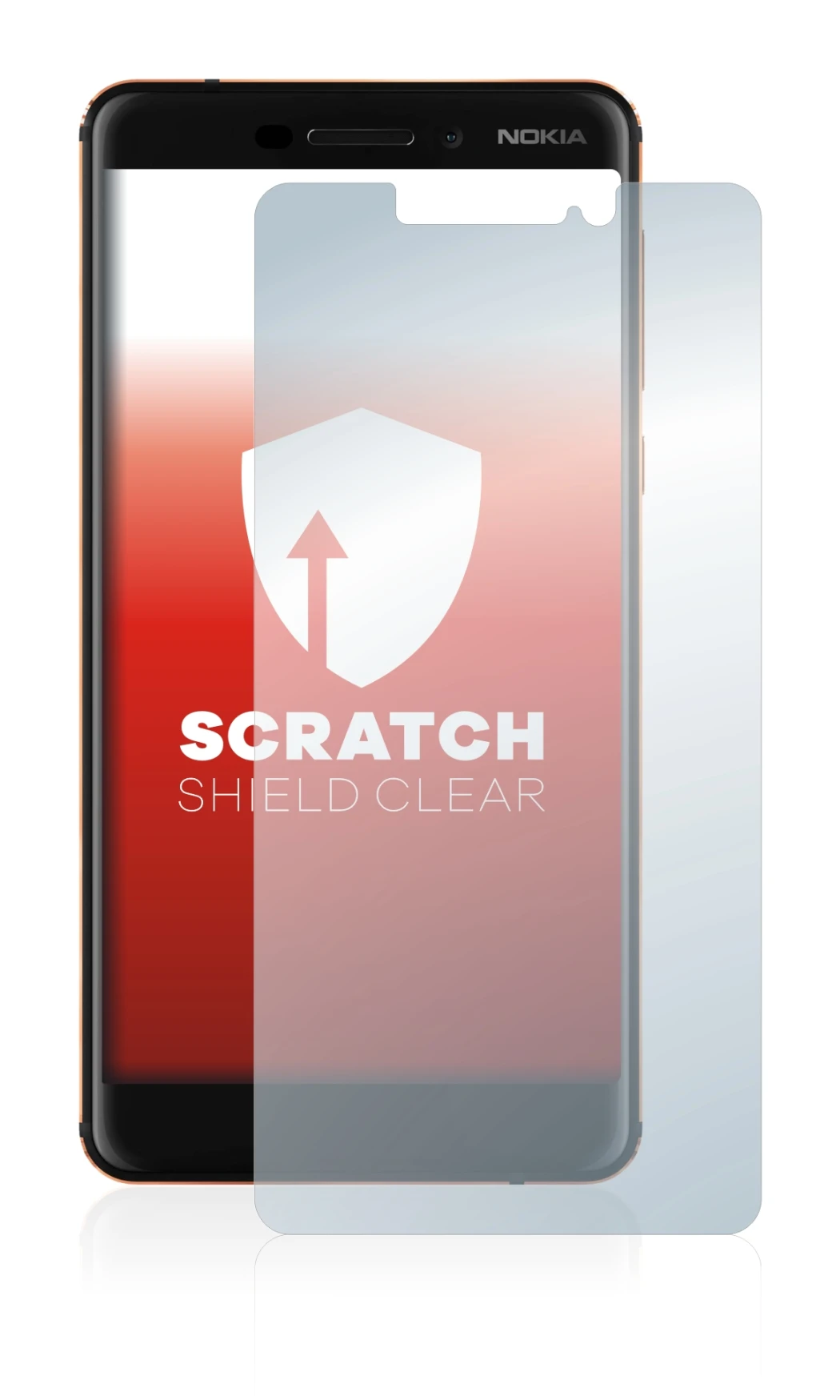 Image of the device Nokia 6.1 with a wide variety of screen protectors.