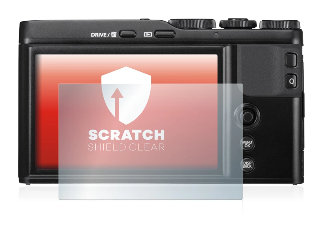 Image of the device Fujifilm XF10 with a wide variety of screen protectors.