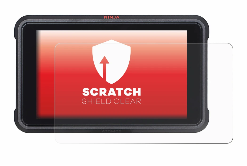 Image of the device Atomos Ninja V with a wide variety of screen protectors.