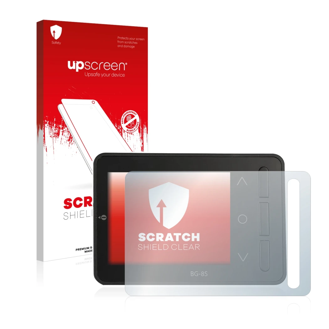 Front side of a product packaging with the brand logo upscreen. Next to it is the device ISDT BG-8S shown with the correspondi