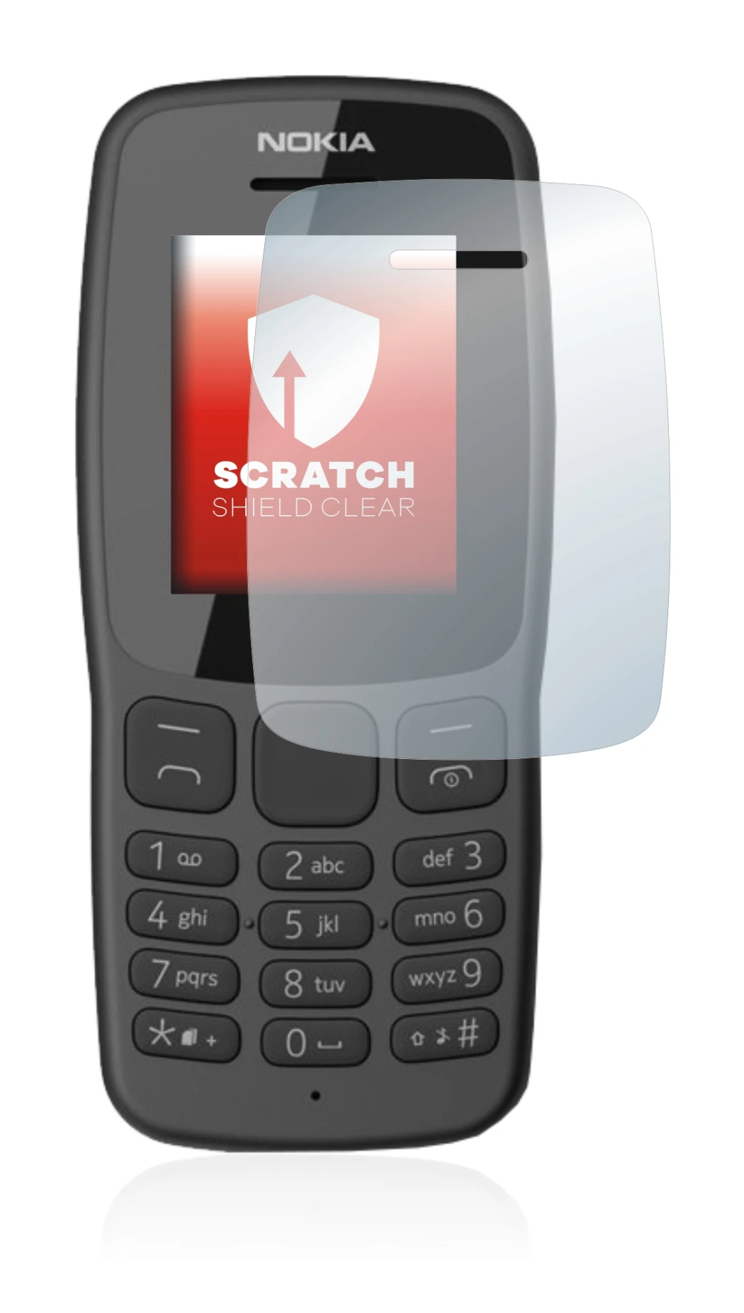Image of the device Nokia 106 2018 with a wide variety of screen protectors.