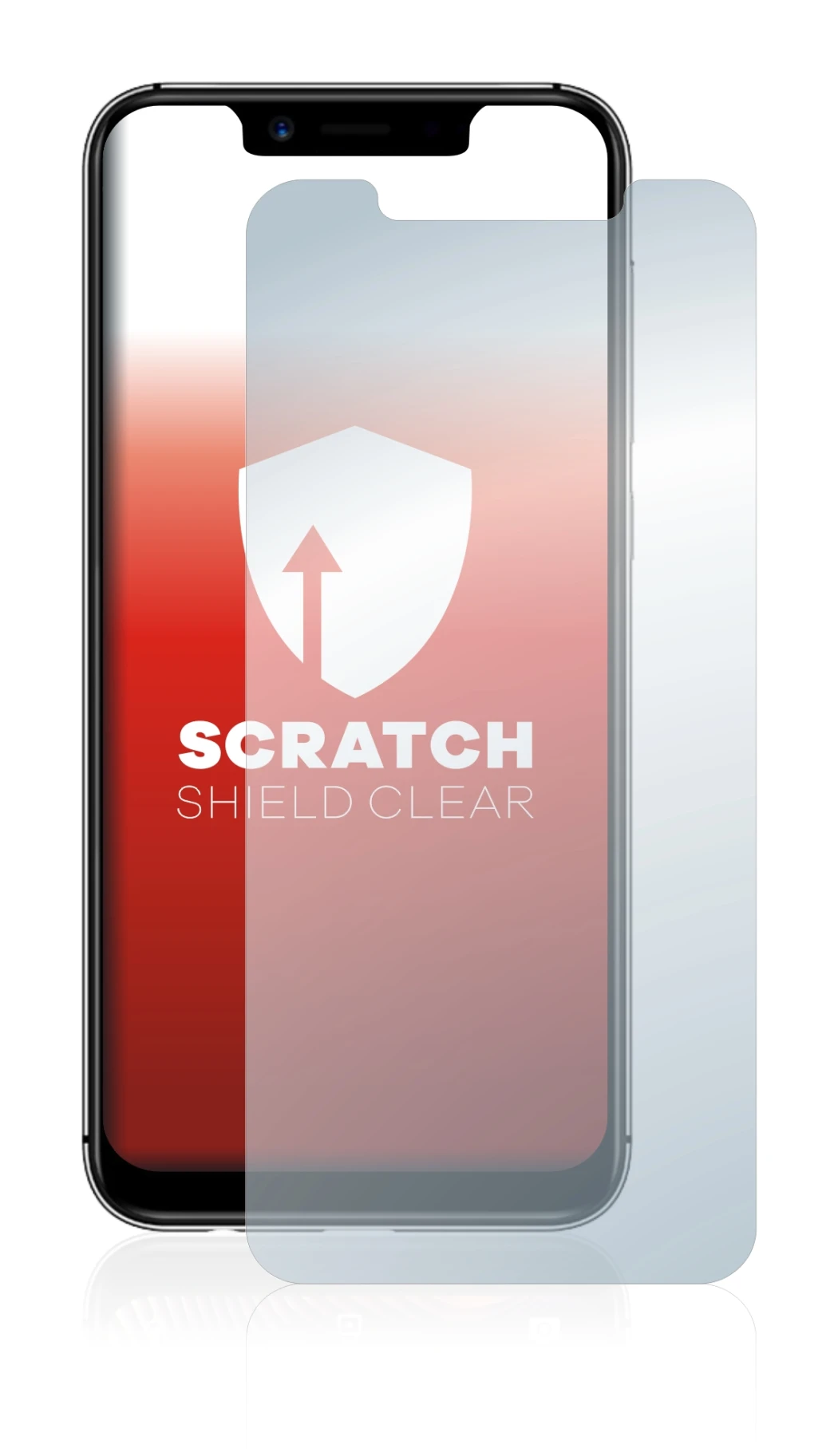 Image of the device Umidigi A3 Pro with a wide variety of screen protectors.