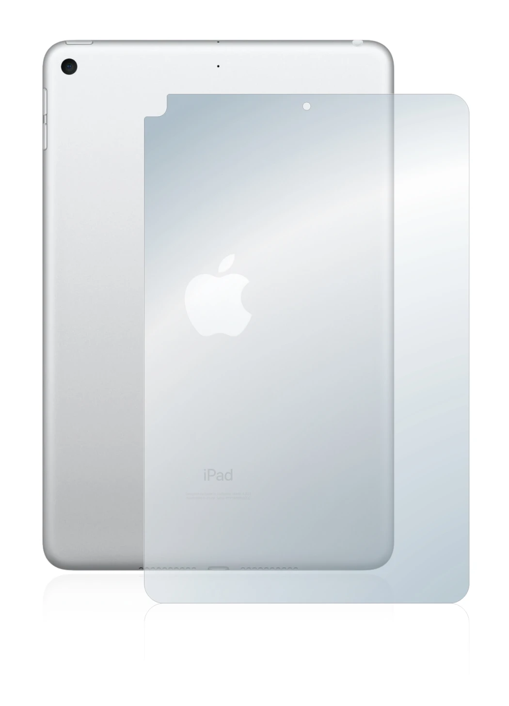 Image of the device Apple iPad Mini 5 2019 (Back, 5th Gen.) with a wide variety of screen protectors.