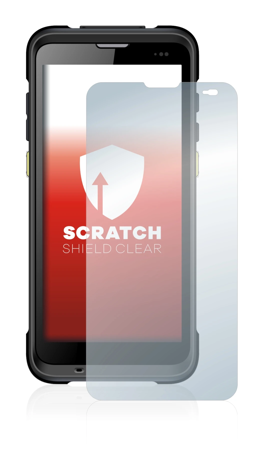 Image of the device Chainway C66 with a wide variety of screen protectors.