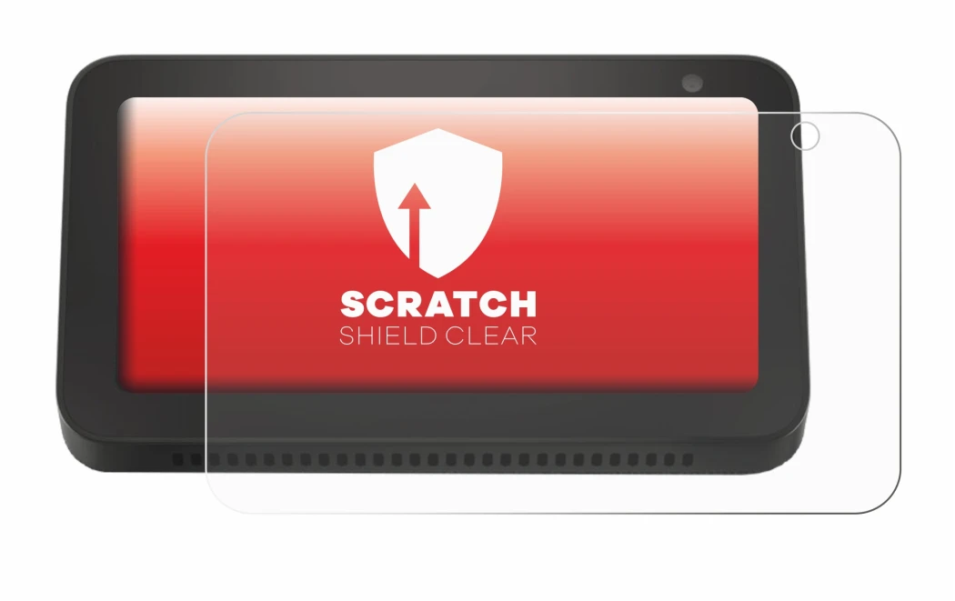 Image of the device Amazon Echo Show 5 (2nd Gen.) with a wide variety of screen protectors.