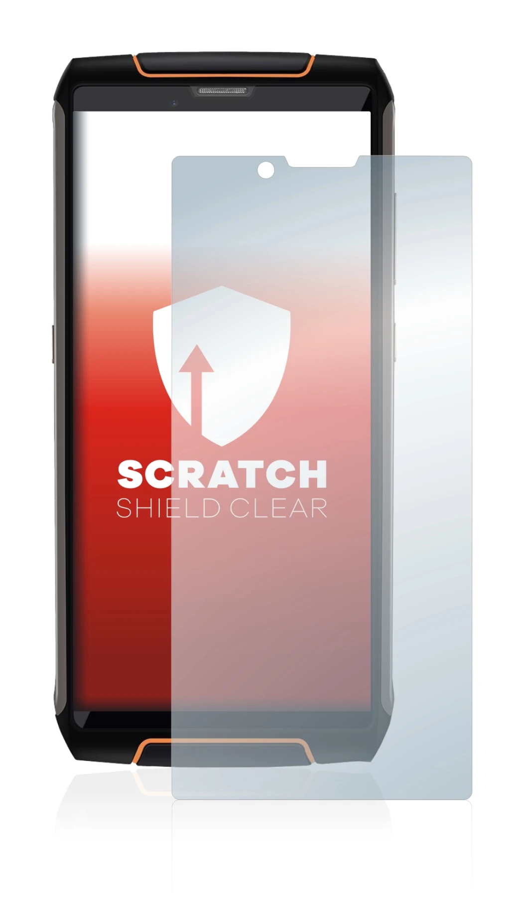 Image of the device Cubot King Kong 3 with a wide variety of screen protectors.