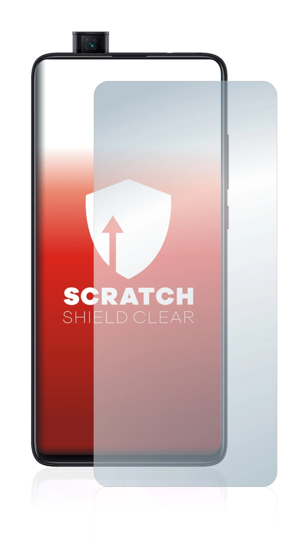 Image of the device Xiaomi Mi 9T with a wide variety of screen protectors.