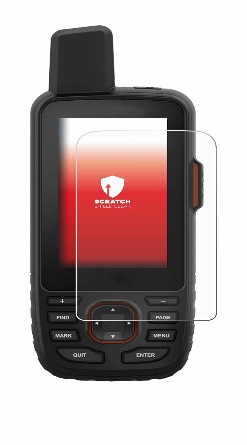 Image of the device Garmin GPSMAP 66i with a wide variety of screen protectors.