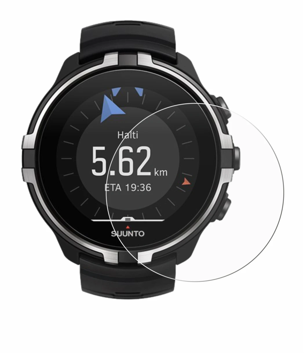 Image of the device Suunto Spartan Sport Wrist HR Baro Stealth with a wide variety of screen protectors.