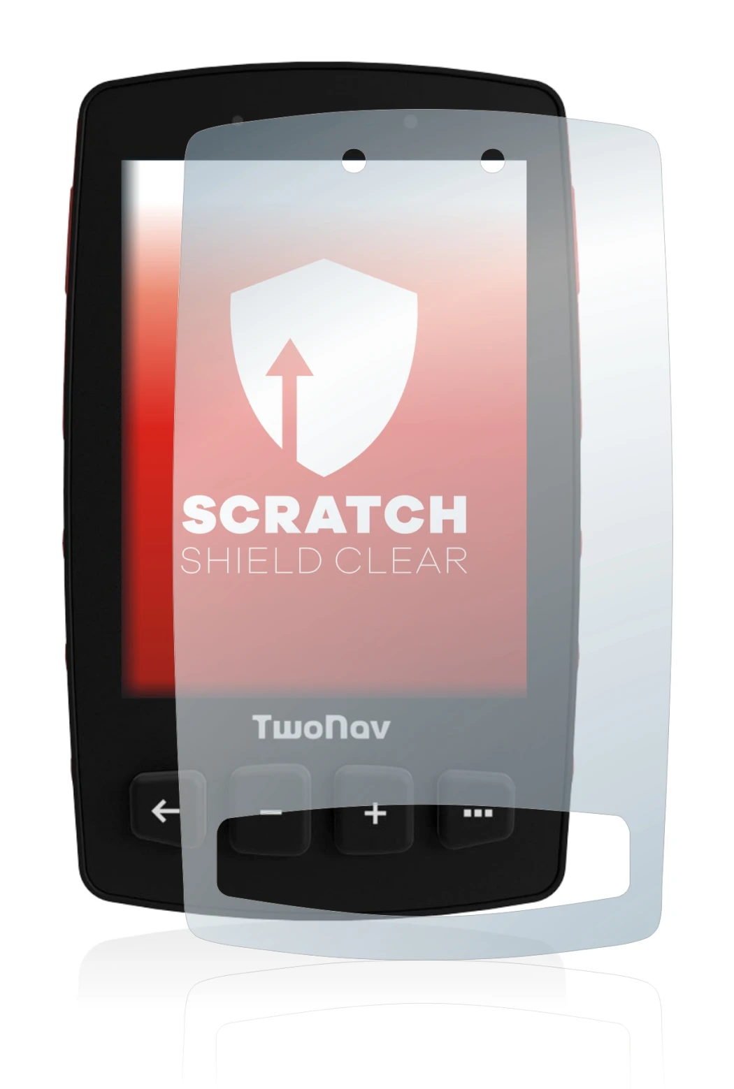 Image of the device TwoNav Trail 2 with a wide variety of screen protectors.