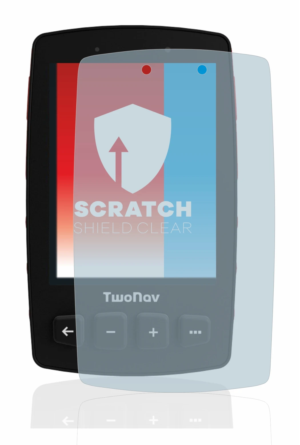 Image of the device TwoNav Trail 2 Bike with a wide variety of screen protectors.