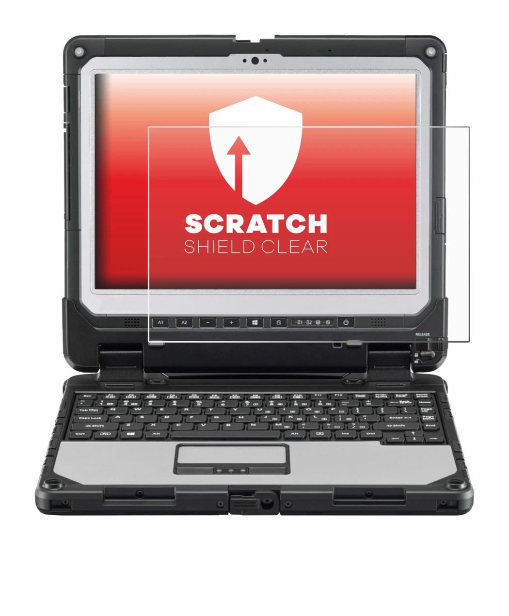 Image of the device Panasonic Toughbook CF-33 with a wide variety of screen protectors.