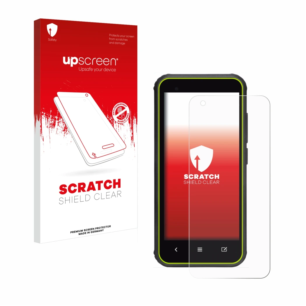 Front side of a product packaging with the brand logo upscreen. Next to it is the device SkyCaddie SX400 shown with the corres