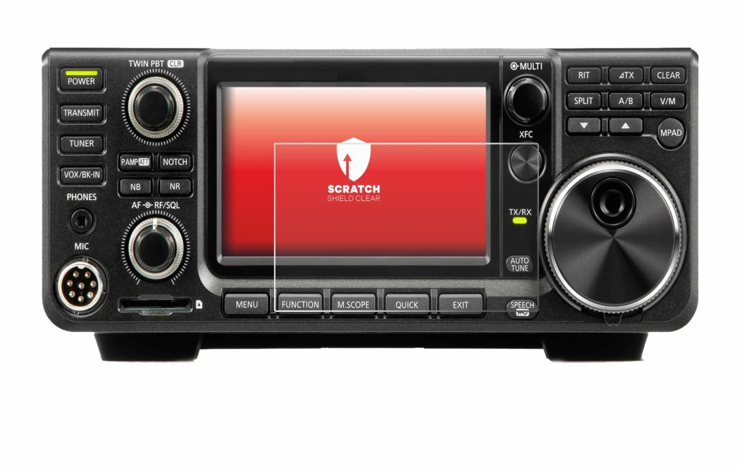 Image of the device Icom IC-9700 with a wide variety of screen protectors.