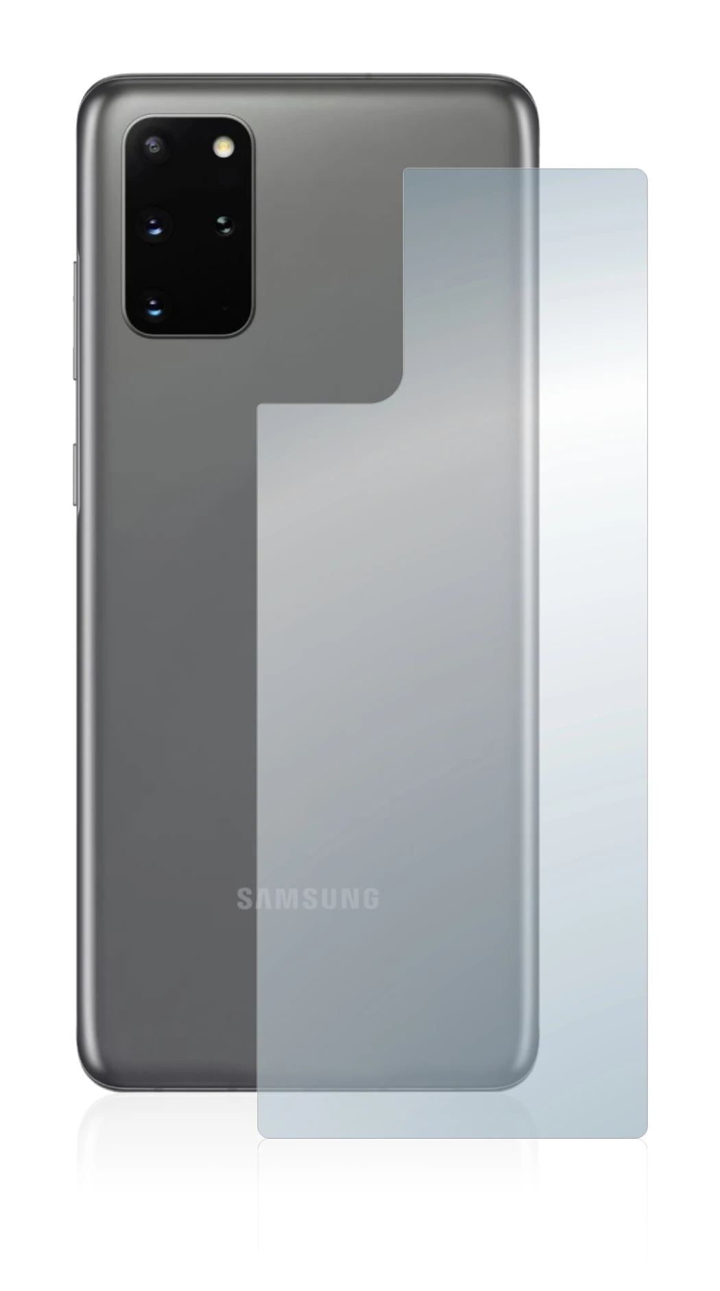 Image of the device Samsung Galaxy S20 Plus 5G (Back) with a wide variety of screen protectors.