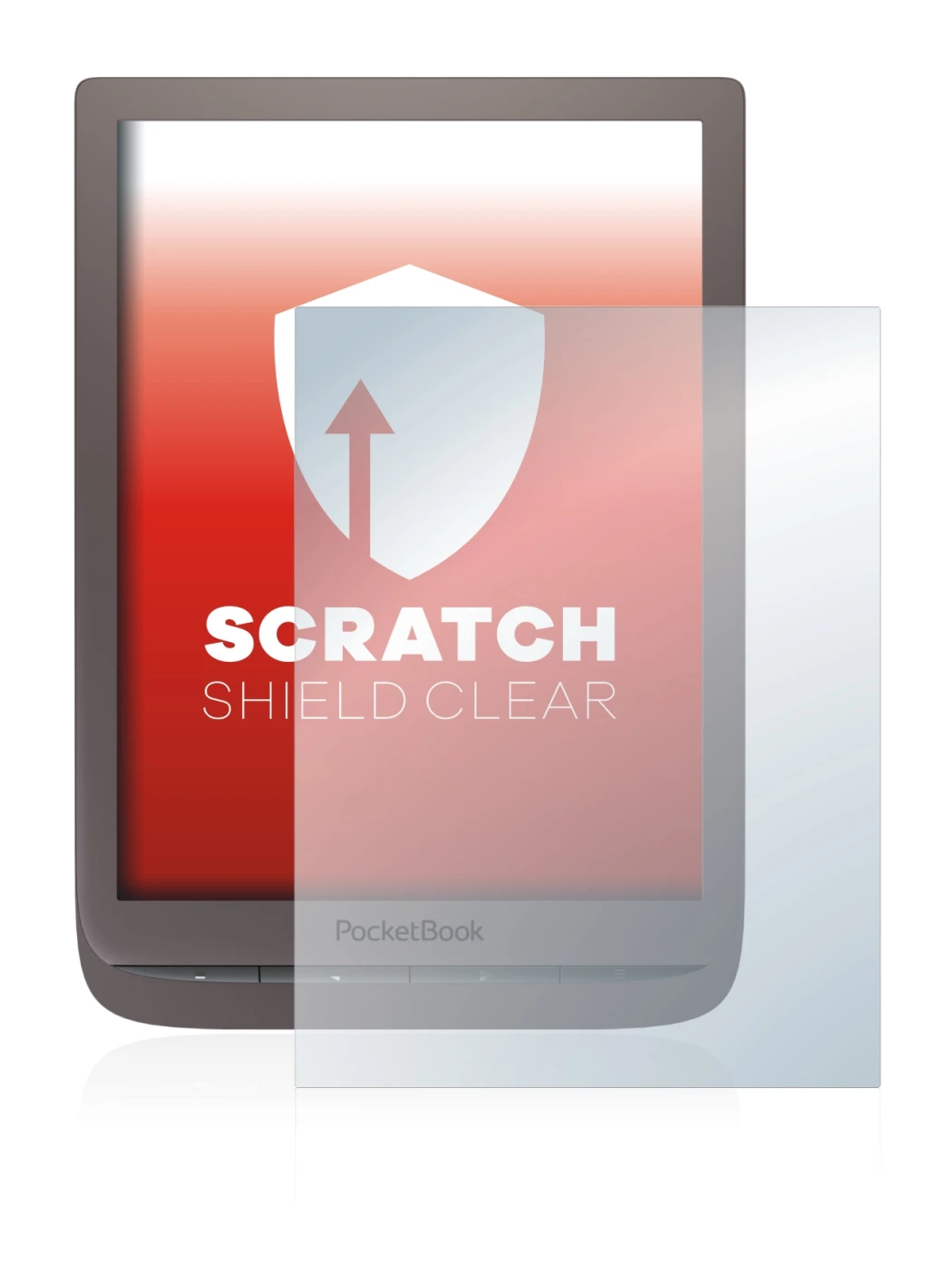 Image of the device PocketBook InkPad 3 Pro with a wide variety of screen protectors.