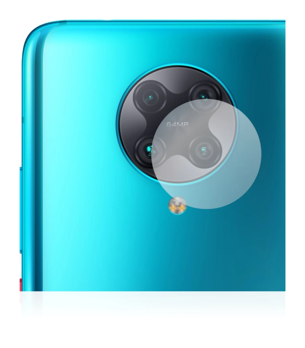 Image of the device Xiaomi Poco F2 Pro (ONLY Camera Lens) with a wide variety of screen protectors.