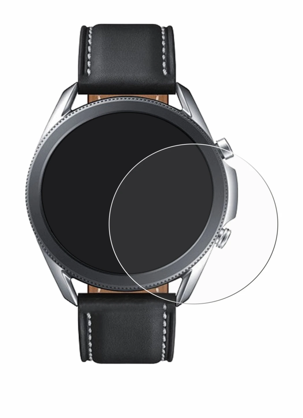Image of the device Samsung Galaxy Watch 3 (45mm) with a wide variety of screen protectors.