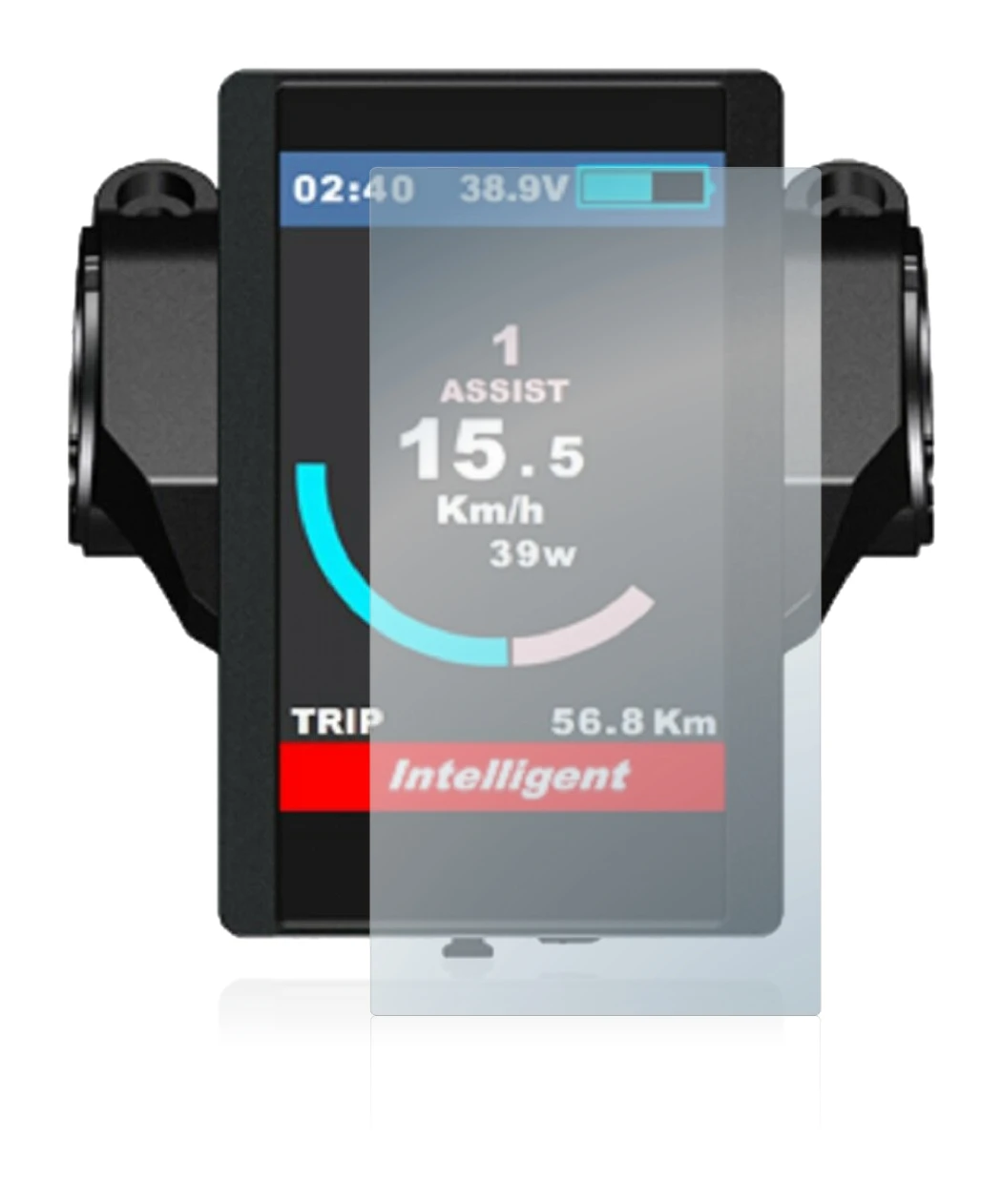 Image of the device Bafang 850c with a wide variety of screen protectors.