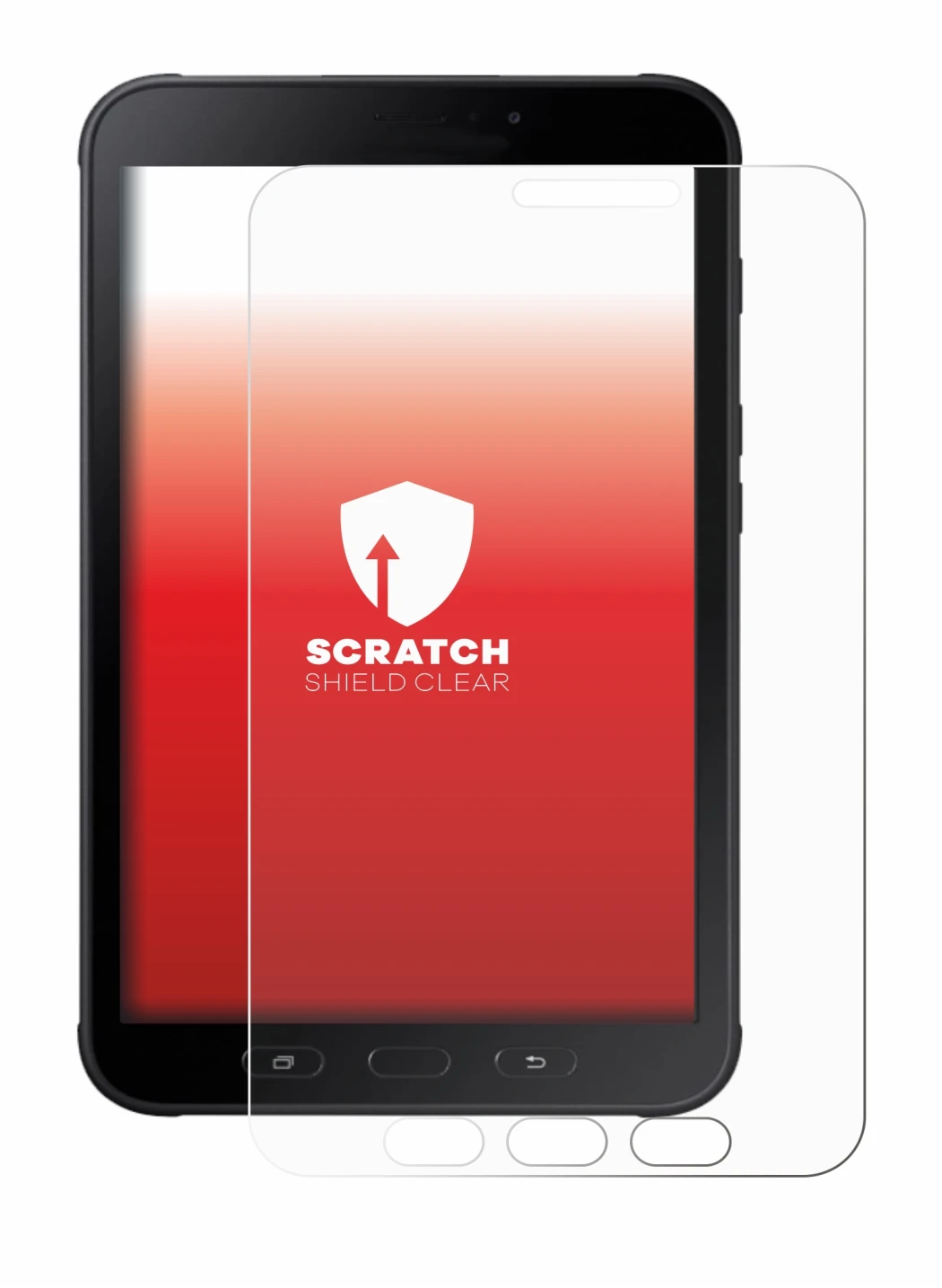 Image of the device Samsung Galaxy Tab Active 2 SM-T395 with a wide variety of screen protectors.