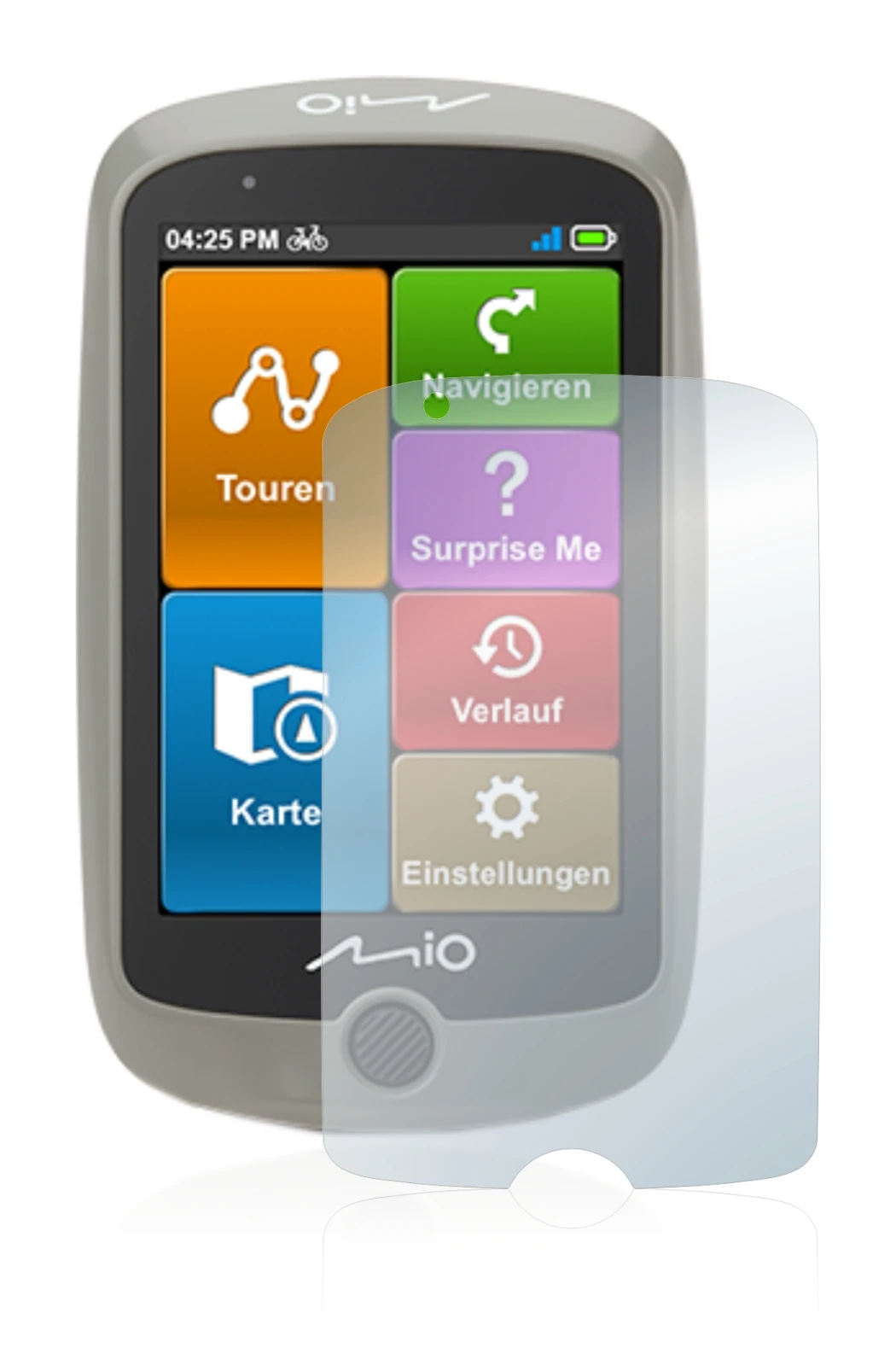 Image of the device Mitac Mio Cyclo Discover with a wide variety of screen protectors.