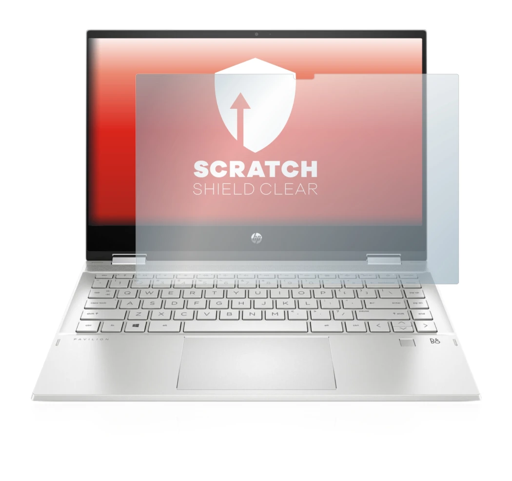 Image of the device HP Pavilion x360 (14-dwX) with a wide variety of screen protectors.