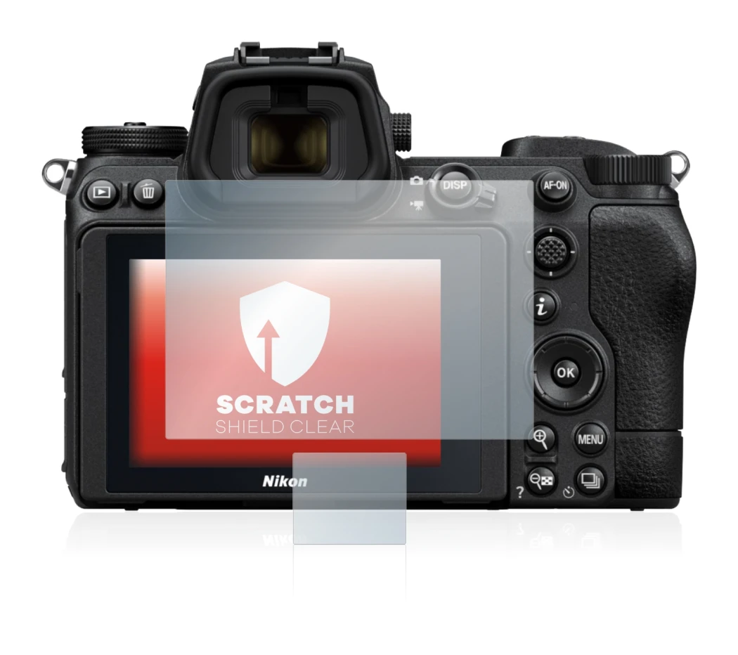Image of the device Nikon Z 7 II with a wide variety of screen protectors.