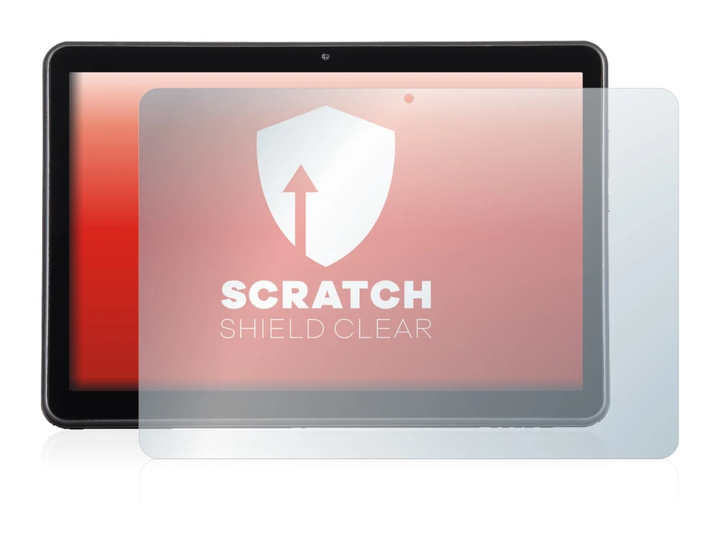 Image of the device Wortmann Terra Pad 1006 with a wide variety of screen protectors.