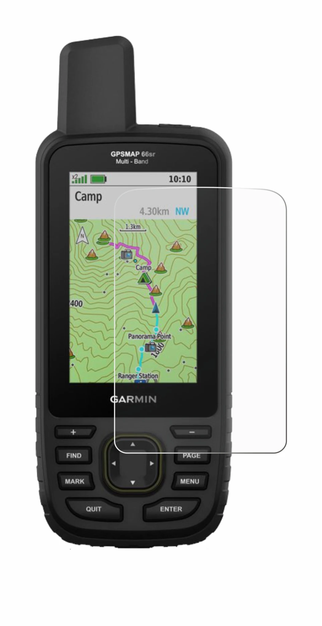 Image of the device Garmin GPSMAP 66sr with a wide variety of screen protectors.