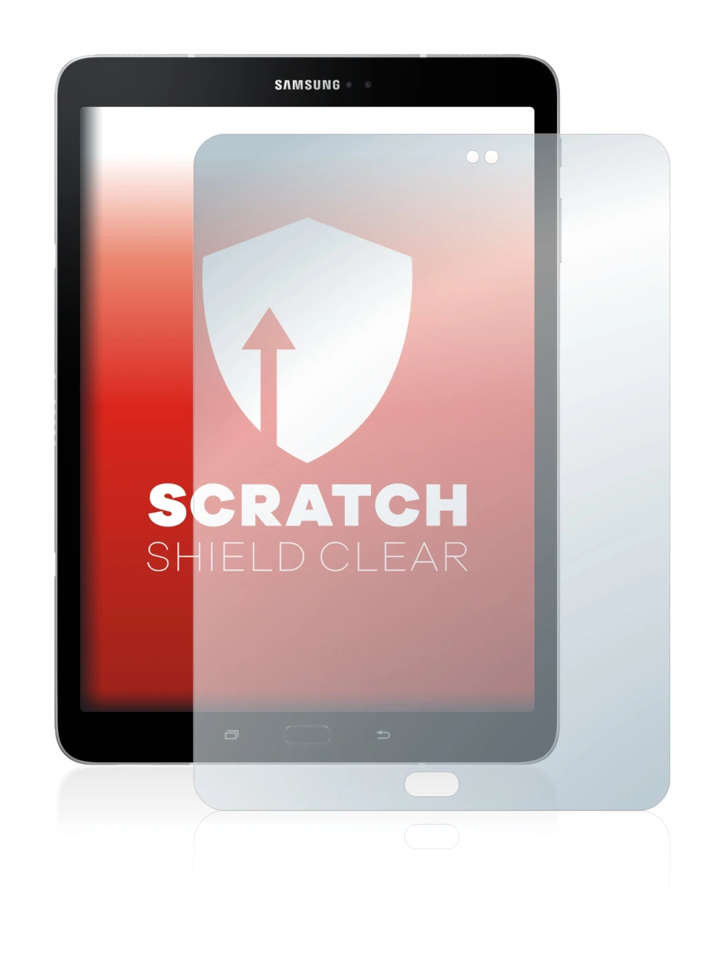 Image of the device Samsung Galaxy Tab S3 with a wide variety of screen protectors.