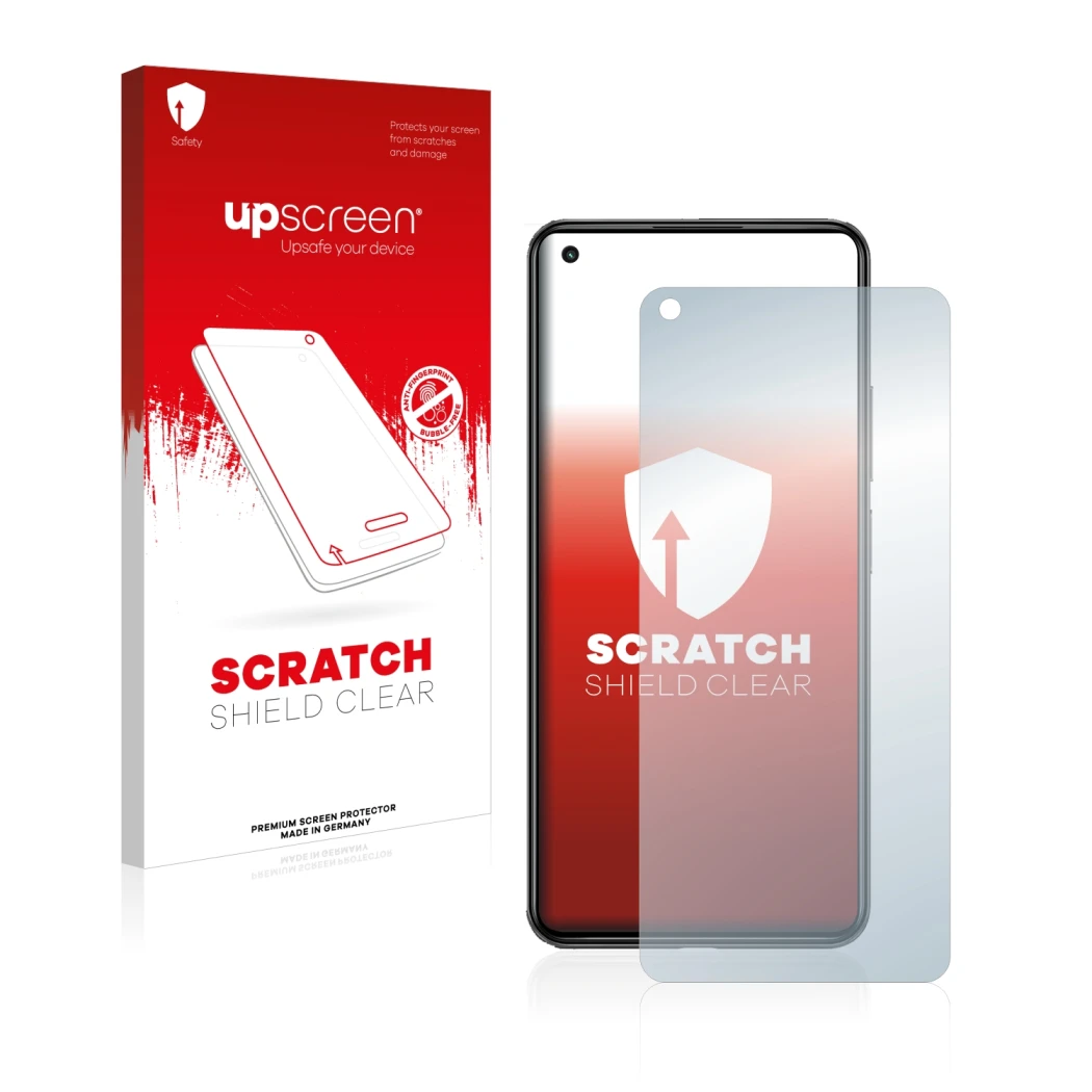 Front side of a product packaging with the brand logo upscreen. Next to it is the device Xiaomi Mi 11 Lite shown with the corr