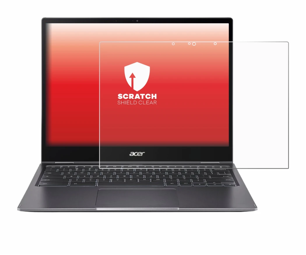 Image of the device Acer Chromebook Spin 713 with a wide variety of screen protectors.