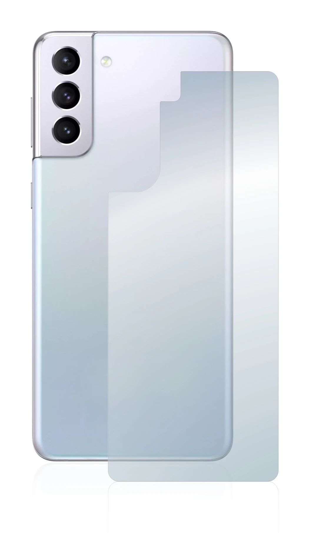 Image of the device Samsung Galaxy S21 5G (Back) with a wide variety of screen protectors.