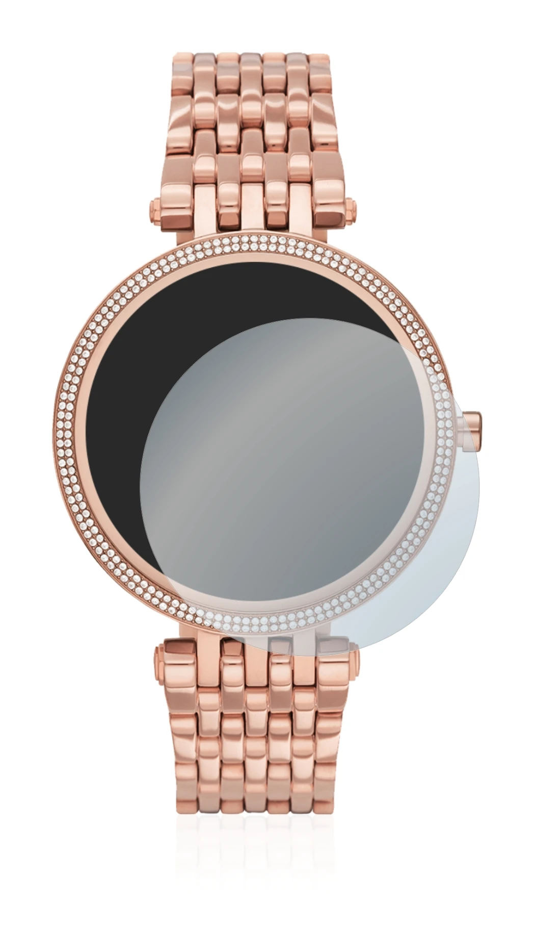 Image of the device Michael Kors Access Darci Gen 5E with a wide variety of screen protectors.