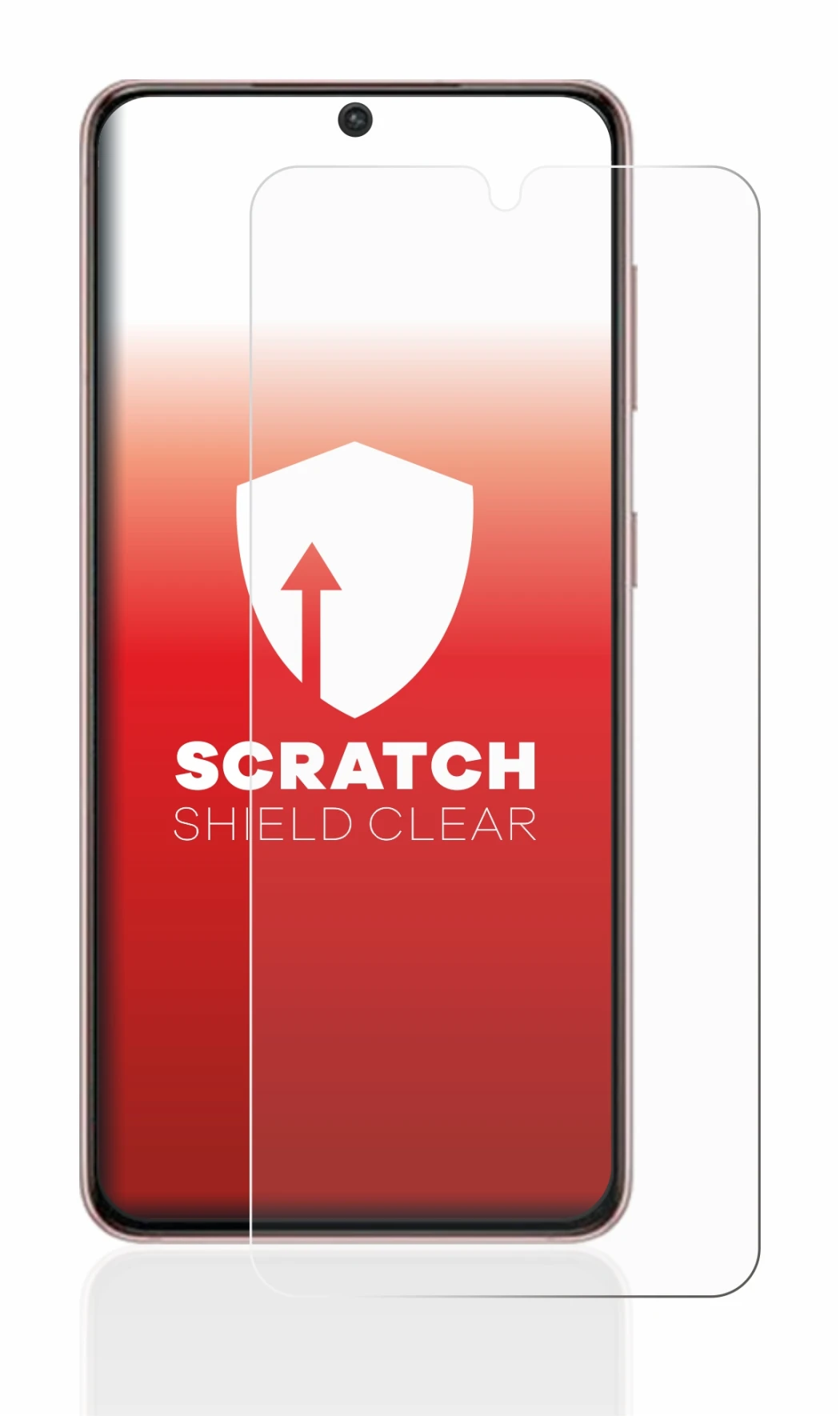 Image of the device Samsung Galaxy S21 with a wide variety of screen protectors.