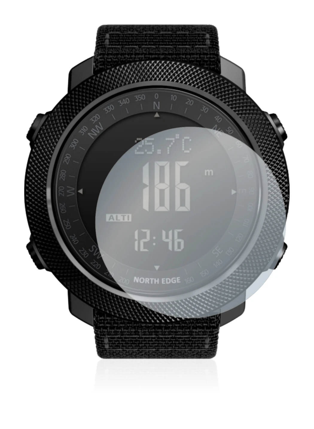 Image of the device North Edge Apache with a wide variety of screen protectors.