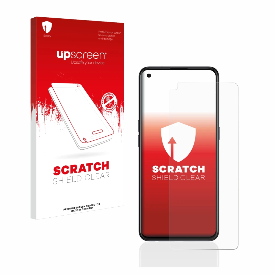 Front side of a product packaging with the brand logo upscreen. Next to it is the device Oppo Find X3 Lite shown with the corr