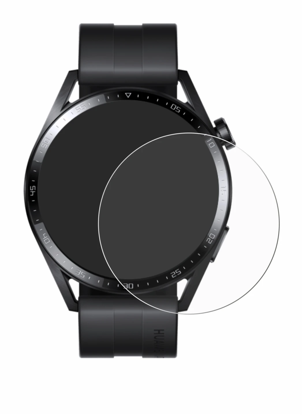 Image of the device Huawei Watch GT 3 (46 mm) with a wide variety of screen protectors.