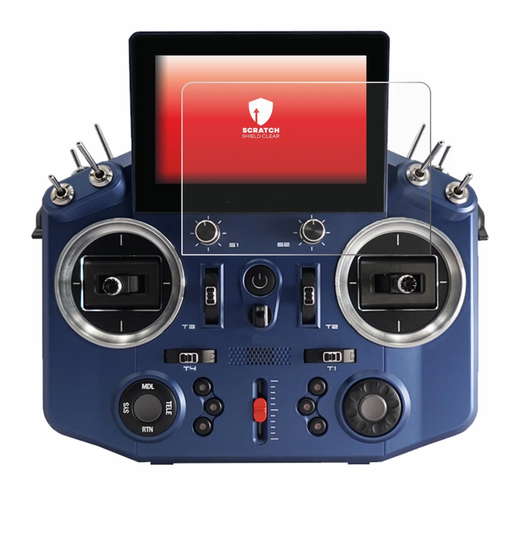 Image of the device FrSky Horus X20 with a wide variety of screen protectors.