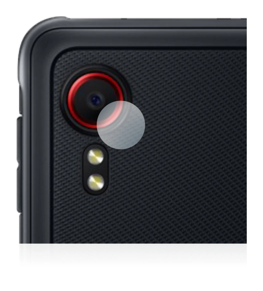 Image of the device Samsung Galaxy XCover 5 (ONLY Camera Lens) with a wide variety of screen protectors.